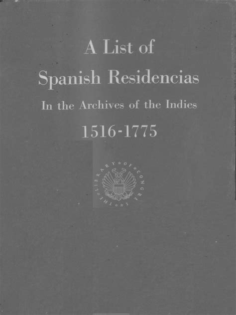 The Residencia in the Spanish Colonies on JSTOR.